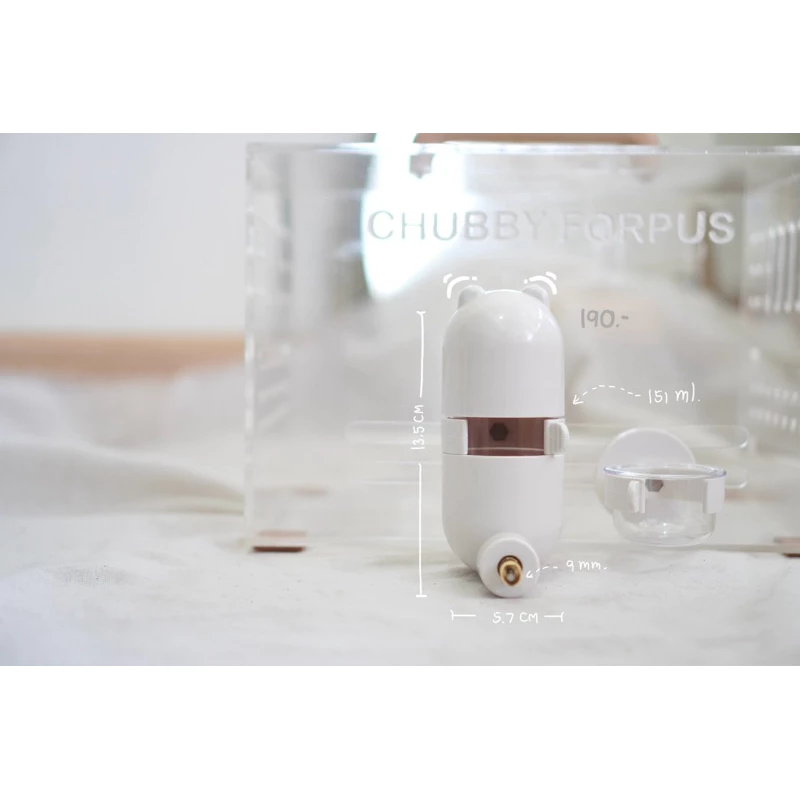 🤎พร้อมส่ง🤍 ขวดน้ำนก ของใช้นก งานดีมาก ความจุ 151 ml สูง 15.5cm กว้าง 5.7cm