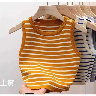 เสื้อครอปแขนกุด มีให้เลือกถึง 6 สี *พร้อมส่งจากไทย*
