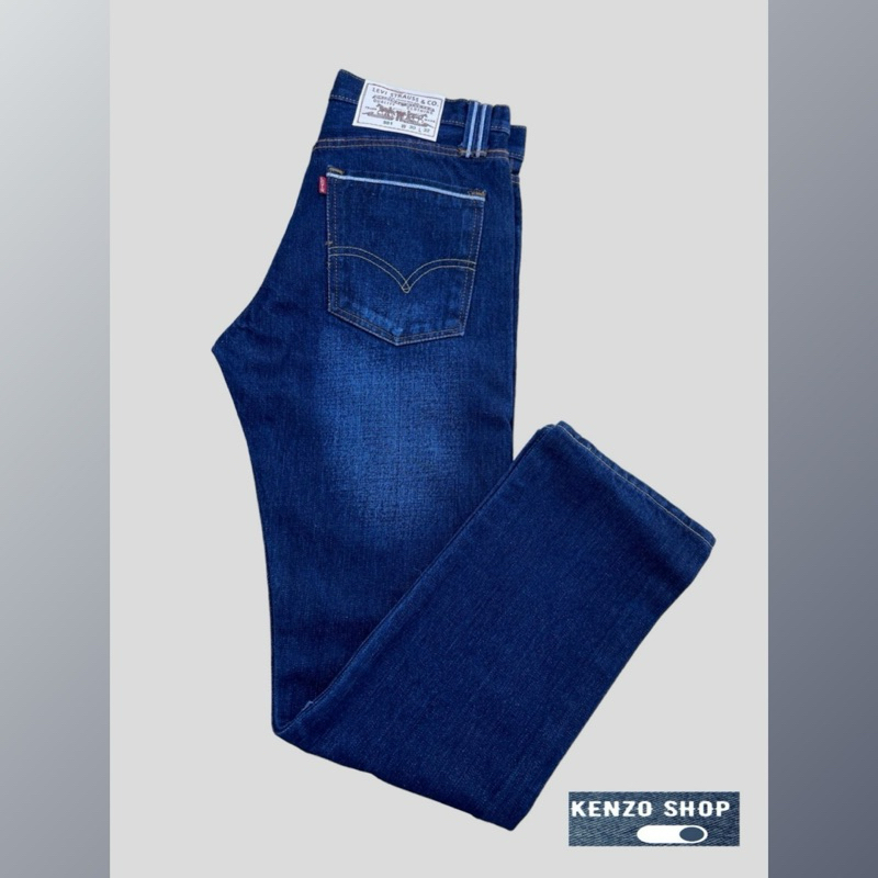 กางเกงยีนส์ 501ตัวท็อป ป้ายขาว ฟอกไบโอสียีนส์ ริมแดง