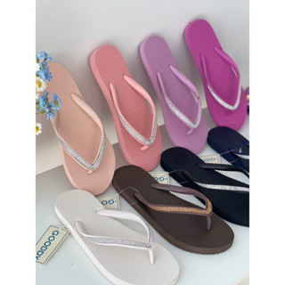 Bwr 19 รองเท้าแตะฟองน้ำสายเพชร GOODDY 💥พร้อมส่ง💥