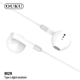 NEW!! OUKU M29 earphone หูฟังดิจิตอลแบบมีสายพร้อมไมโครโฟน หูฟัง​สำหรับ​แจ็ค​TypeC​ ใหม่ล่าสุด​ แท้100%