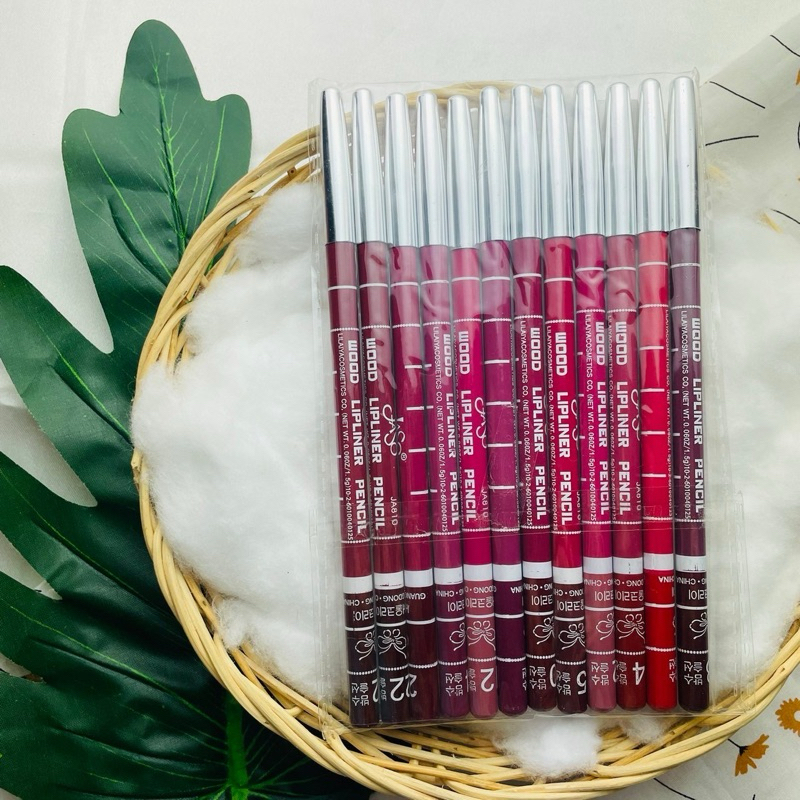 (ยกโหล) 💋 ดินสอเขียนขอบปาก JASO | wood lipliner pencil