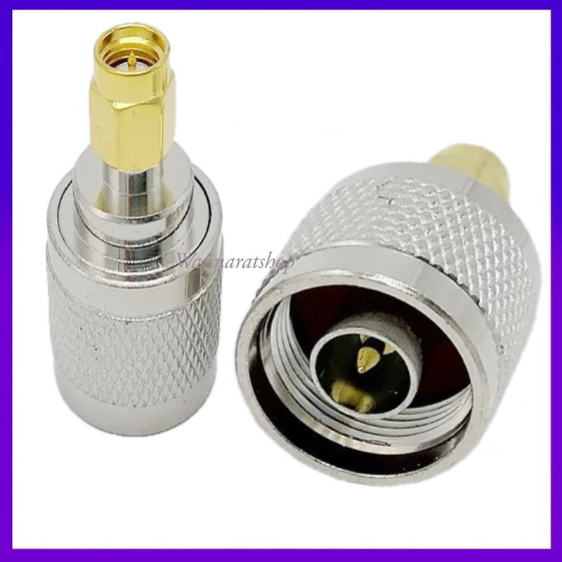 N-Type To SMA Connector อะแดปเตอร์ N ชาย SMA ชาย RF Coaxial Adapter เชื่อมต่อ 1Pcs