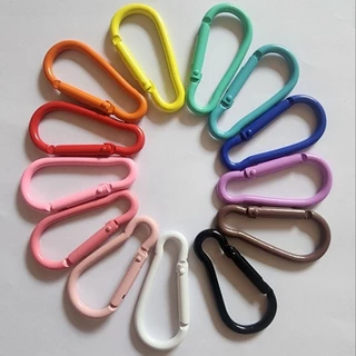 (#203)พวงกุญแจตะขอ คาราบิเนอร์ โลหะผสมอลูมิเนียม 13 สี ราคาต่อ 1ชิ้น