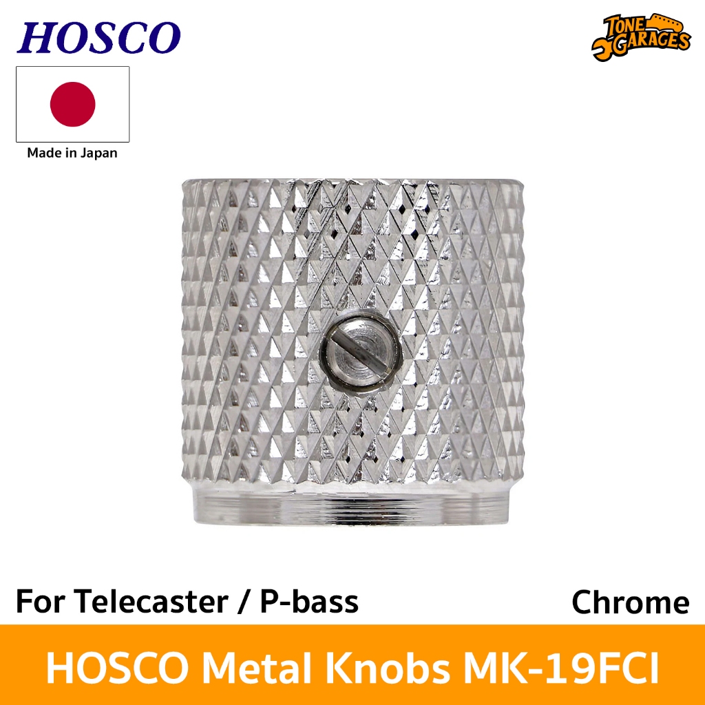 Hosco MK-19FCI Metal Knob for Telecaster and P-bass จุกโวลุ่มเหล็ก Made in Japan