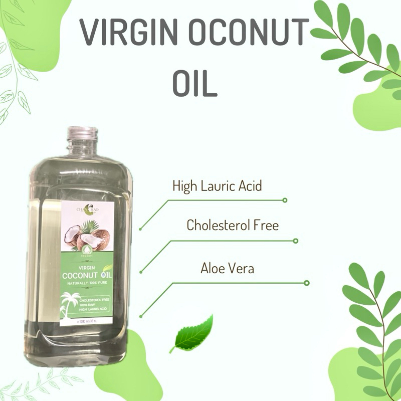 น้ำมันมะพร้าวสกัดเย็นออร์แกนิคขนาด1000ml ใช้อเนกประสงค์กลิ่นหอมมีอ.ยพร้อมส่ง)แถมหัวปั๊ม