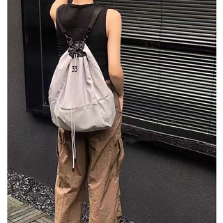 N127 ส่งจากไทย กระเป๋าเป้ 33 ผ้าไน่ล่อน มีช่องตาข่ายใส่ของด้านหน้า