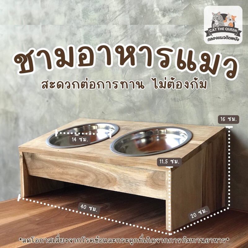 ชามอาหารแมว ชามใส่อาหารแมว ชามแมว