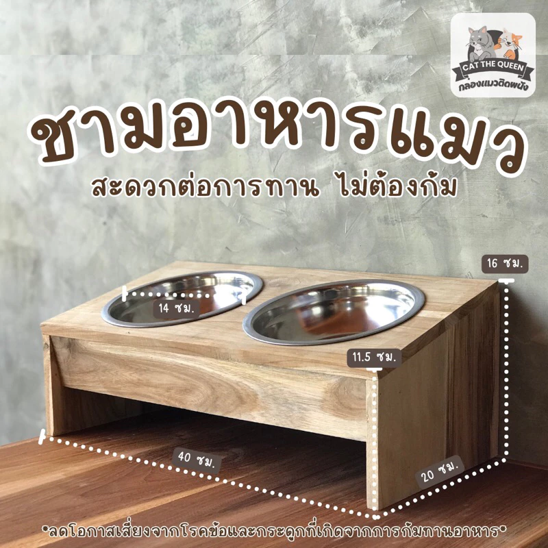 ชามอาหารแมว ชามใส่อาหารแมว ชามแมว