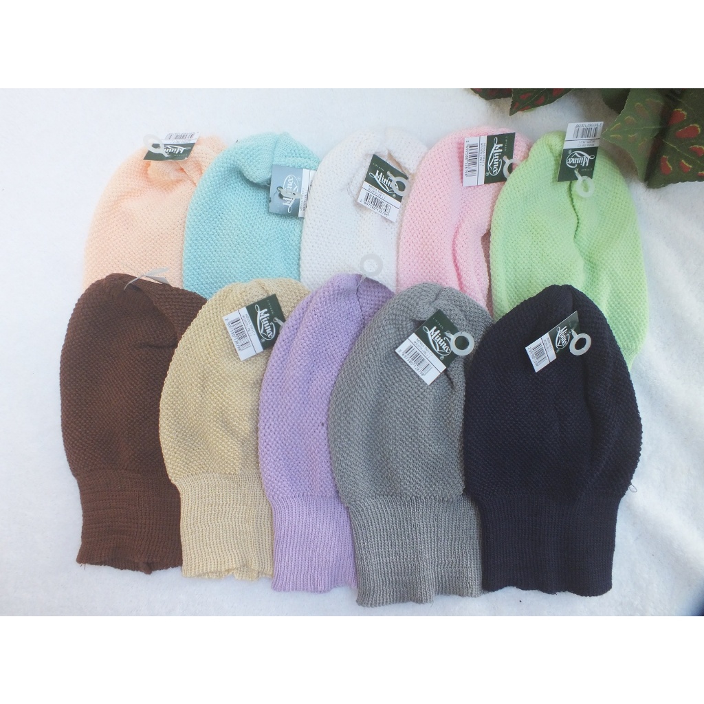 สินค้าพร้อมส่ง หมวกไหมพรม หมวกในอิสลาม ใส่สบาย ไม่ร้อน เก็บผมได้ดี ไม่ลื่น มีสีให้เลือกหลากหลายสี