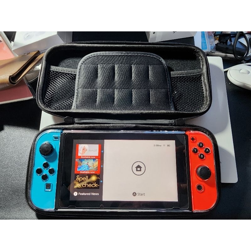 เครื่องเล่นเกม Nintendo Switch Neon Blue &amp; Red Joy-Con Console มือสอง สภาพสวยครบกล่อง