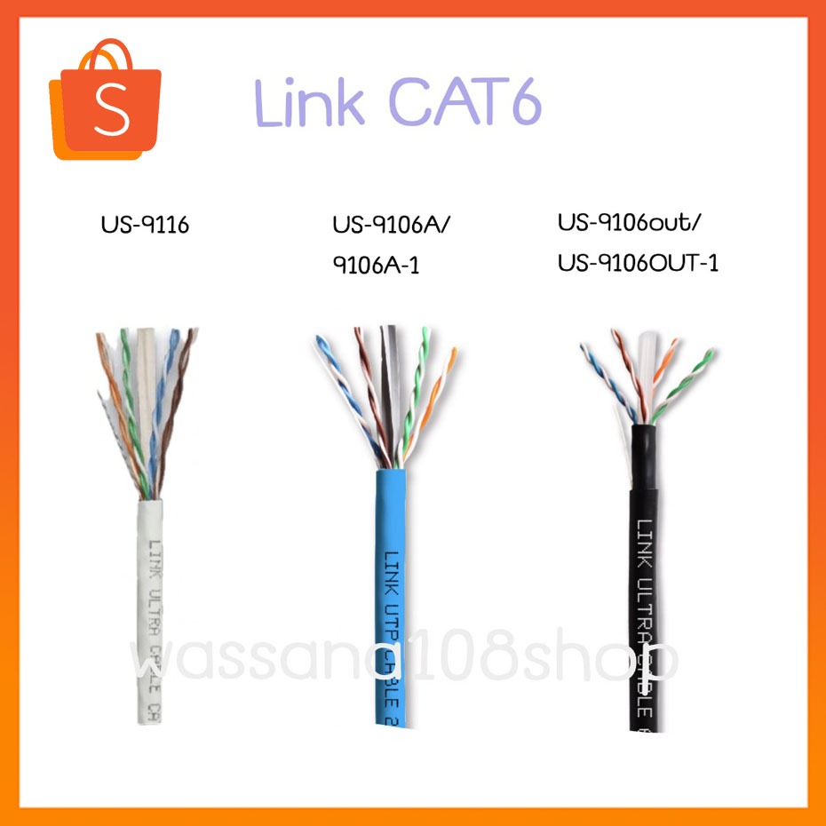 Link CAT6 ความเร็วสูงสุด 1 Gbps US-9116 / US-9106A/9106A-1 / US-9106out/US-9106OUT-1