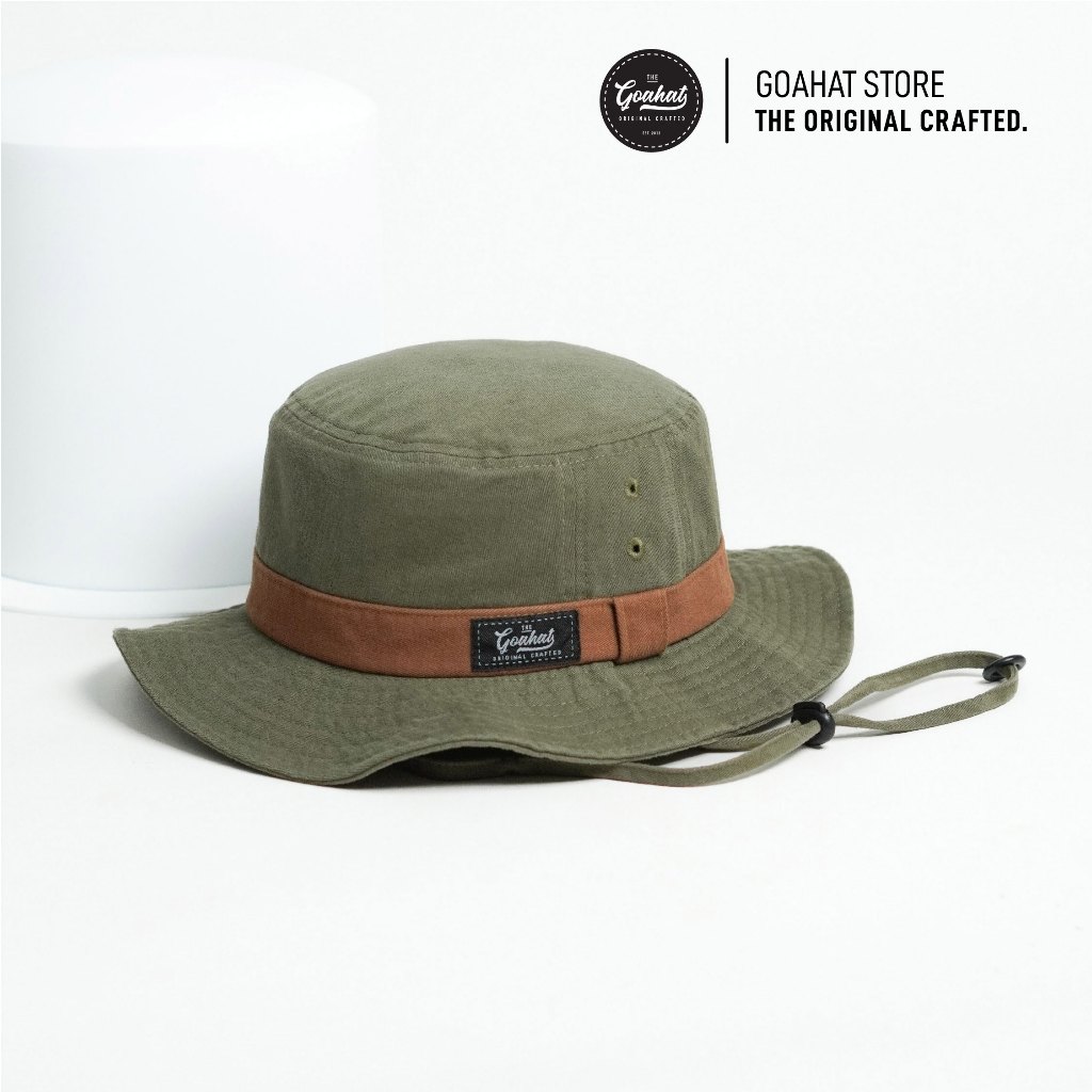 G002 GREEN หมวกเดินป่า สไตล์สตรีทวินเทจ งานคอตตอนฟอกพิเศษ สีทูโทน เบา สวย ใส่สบาย
