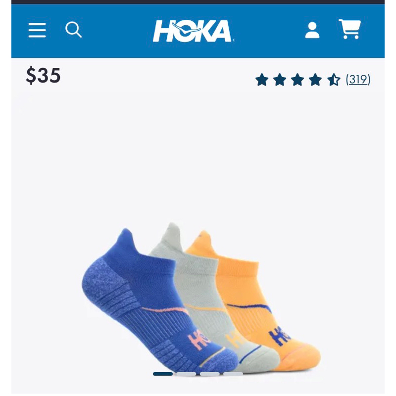 Sale⚠️no tag HOKA all gender No-Show run sock 1 pair