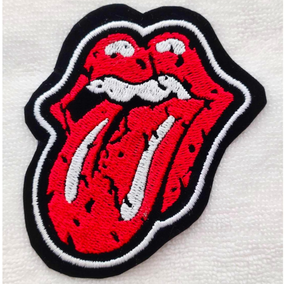 อาร์ม ตัวรีด ตัวรีดติดเสื้อ อาร์มติดเสื้อ patch embroidery วงดนตรี ลาย โรลลิ้ง สโตน Rolling Stone Band Music Rock