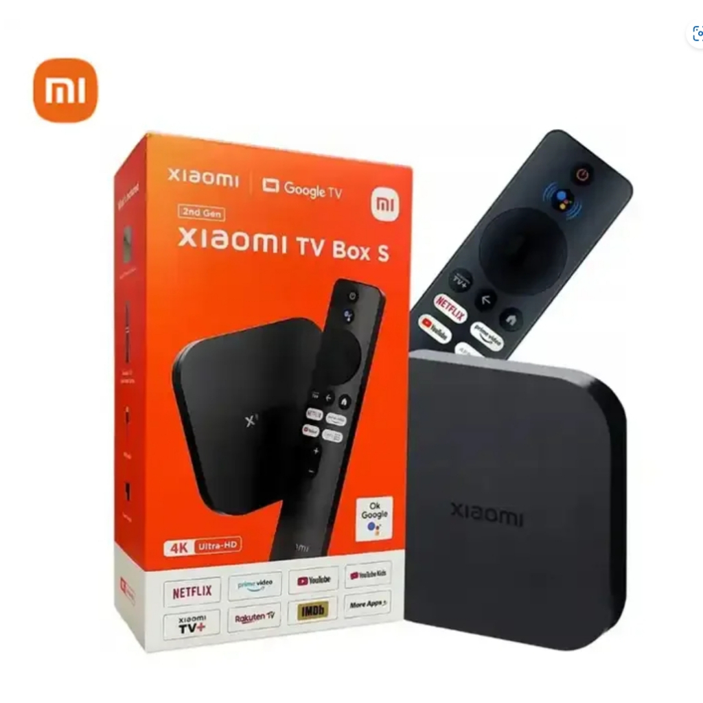 Xiaomi MI BOX S 4K  Gen 2 กล่องแอนดรอยด์ รองรับการเชื่อมต่อ Wi-Fi/Bluetooth/USB Android TV Box 🚀