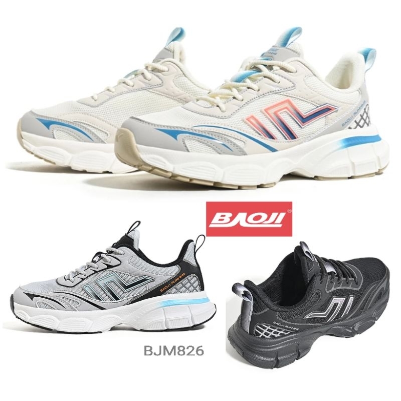 รองเท้าผ้าใบ นิวเอนบี Sneaker​ บาโอจิ BJM826 Baoji​ ใส่ออกกำลังกาย เรียน​ ลำลอง​ เที่ยวเล่น​ ทำงาน size ชาย 41-45 BJM798