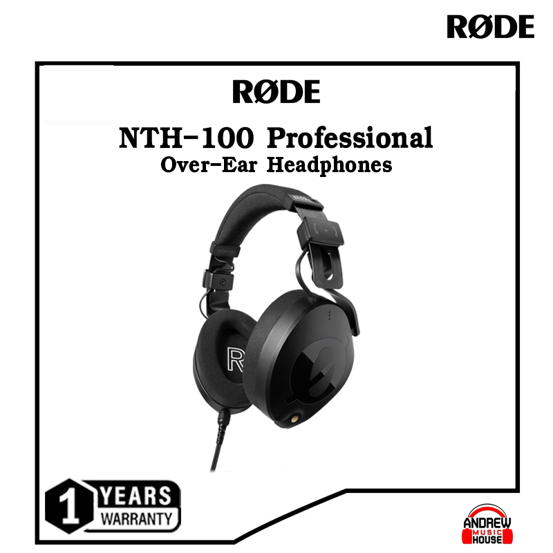 Rode NTH-100 Professional Over-Ear Headphones หูฟังสตูดิโอครอบหู สำหรับโปรเฟสชั่นแนลด้านเสียง