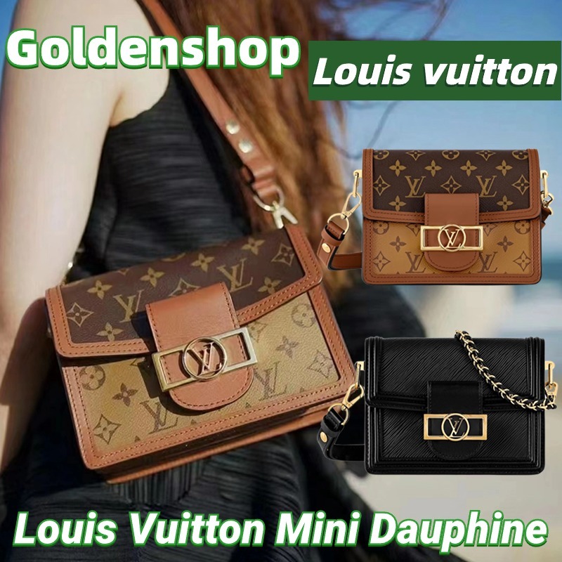 New!!🍒หลุยส์วิตตอง Louis Vuitton Mini Dauphine Bag LV กระเป๋าสะพายเดี่ยว