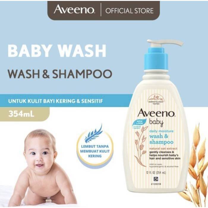 Aveeno Baby Daily Wash &amp; Shampoo With Shea Butter 354 ml