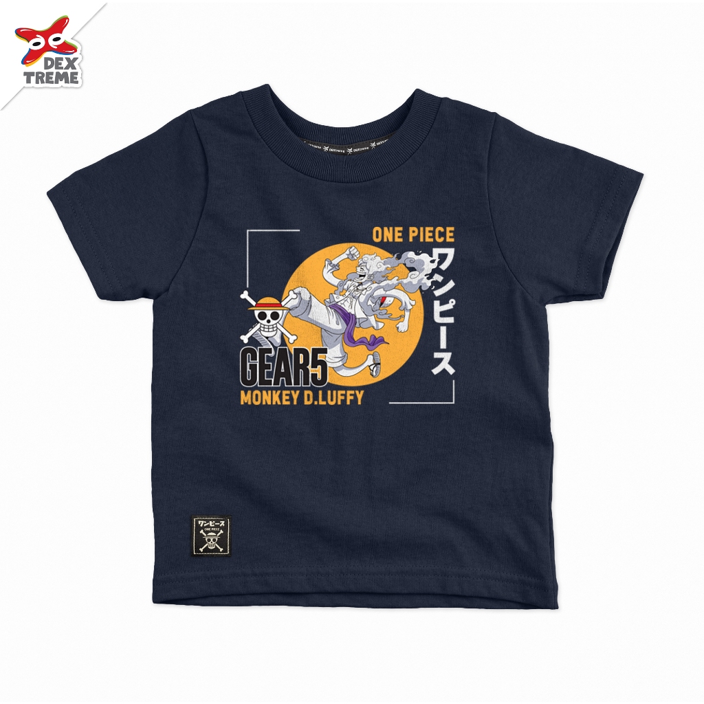 Dextreme เสื้อยืดเด็กวันพีซ (DOP-2003-1) ลาย ลูฟี่ GEAR 5 จอยบอย เกียร์ 5