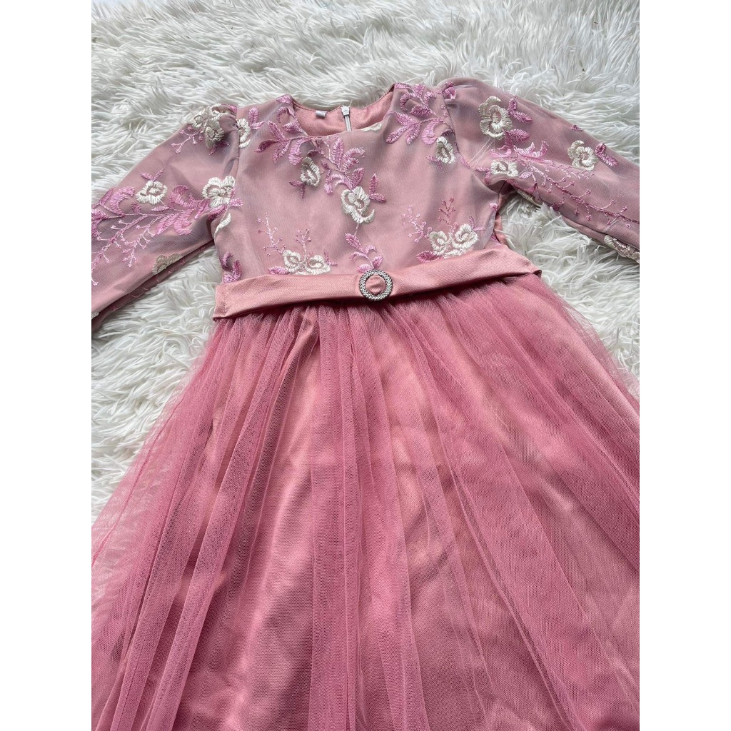 ชุดเด็กผู้หญิงมุสลิม รุ่นชิลมี่เด็ก เดรสเด็กมุสลิม ชุดใส่รายอ มีไซซ์ M-XL สำหรับเด็กอายุ3-11ปี - รูปที่ 6