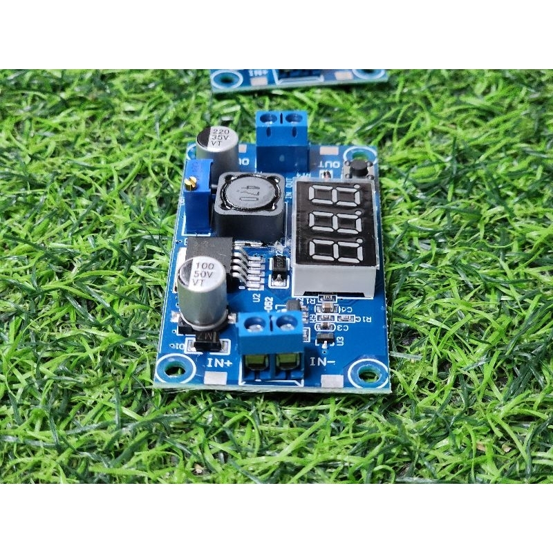 step down LM2596 DC-DCพร้อมจอโวลต์มิเตอร์ LED Adjustable Buck Converter ตัวควบคุมแรงดันไฟฟ้า แบบปรับได้ - รูปที่ 2