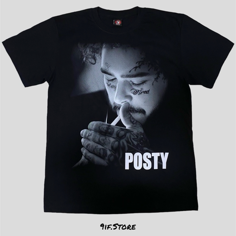 เสื้อ Post Malone TDM 1805 (ป้าย Rock Yeah)