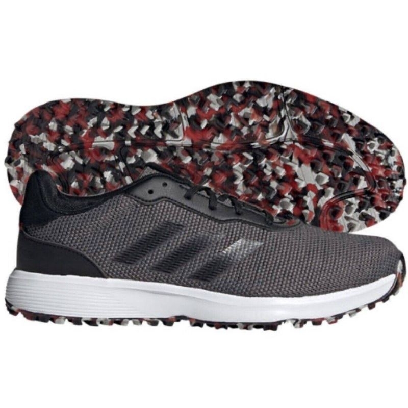 รองเท้ากอล์ฟ Adidas Originals S2G SL Black Grey Scarlet Red Golf Shoes FW6315 ลดเหลือคู่ละ 2,590 บาท