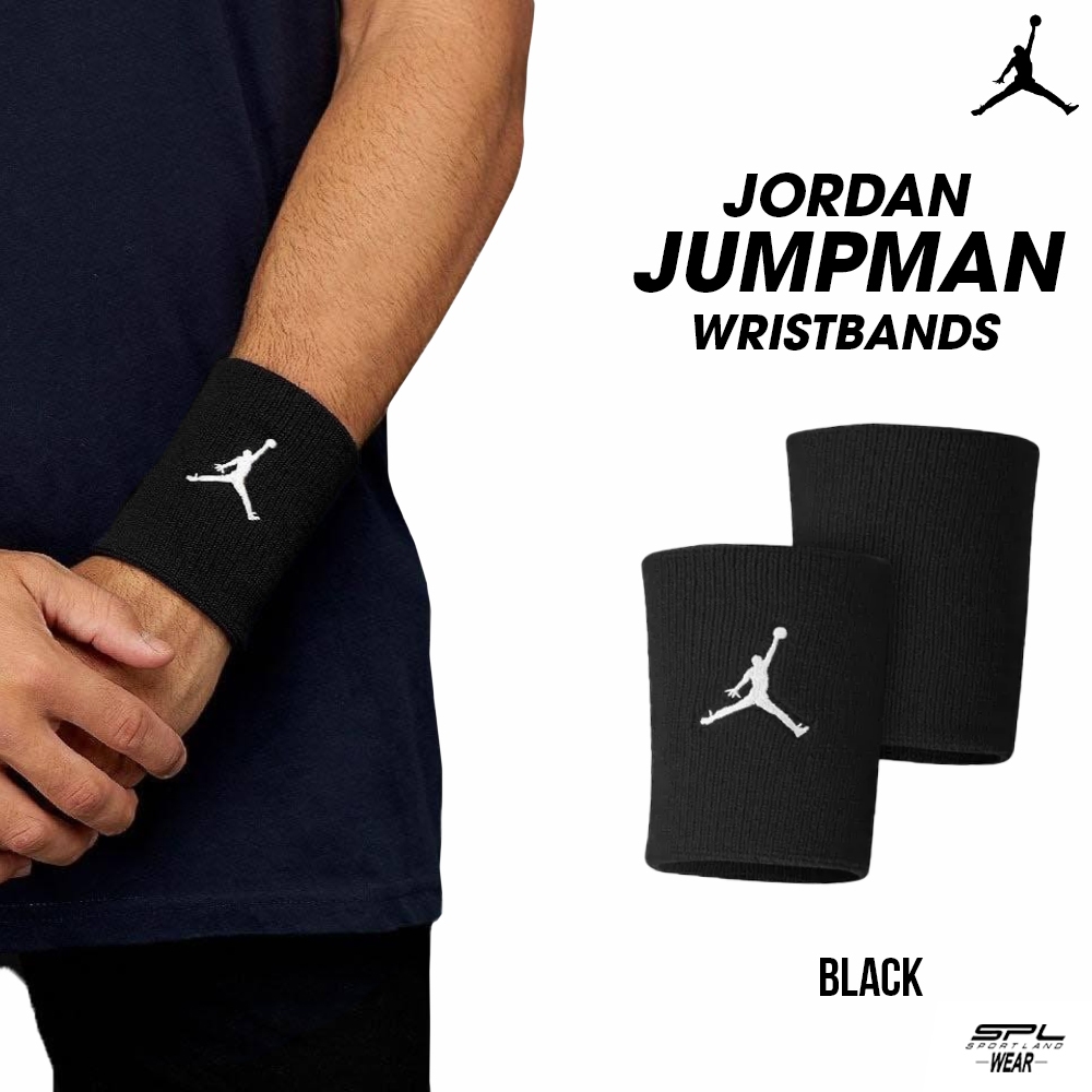 Nike ไนกี้ ผ้ารัดข้อมือ สายรัดข้อมือ Jordan Jumpman 2PK J.KN.01.010 / J.KN.01.101 (790)