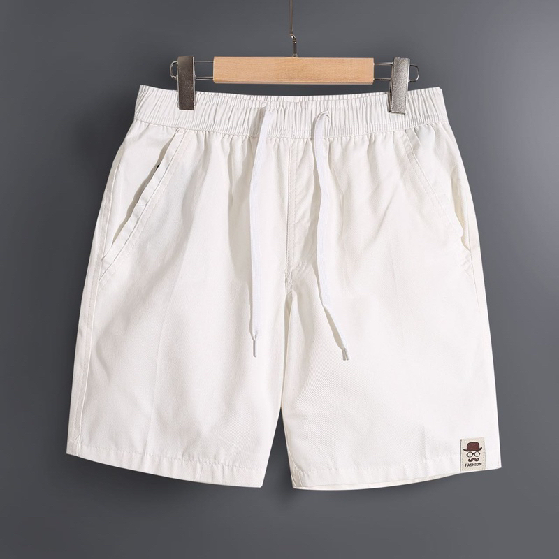 กางเกงขาสั้น สไตล์เกาหลี มีกระเป๋าด้านหลัง แฟชั่นฤดูร้อน สําหรับผู้ชาย