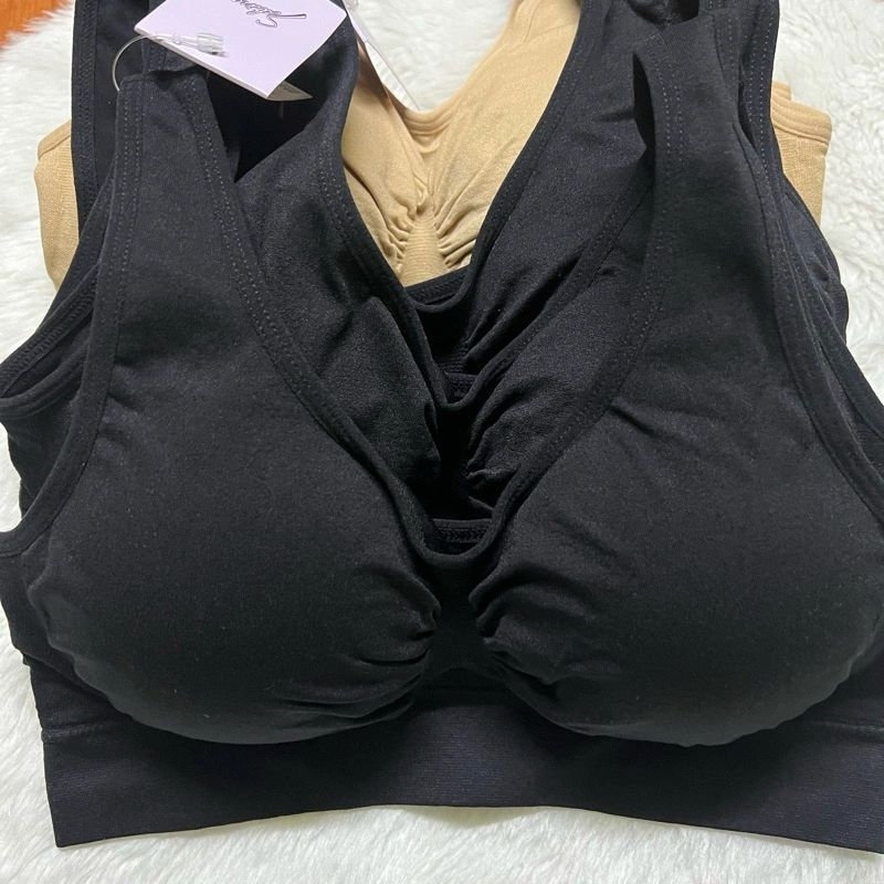 เสื้อชั้นในซาบีน่าแท้ ไร้โครง Sabina SBXA889  ทรงสวมหัว easy happy bra กระชับ เก็บเนื้อข้าง