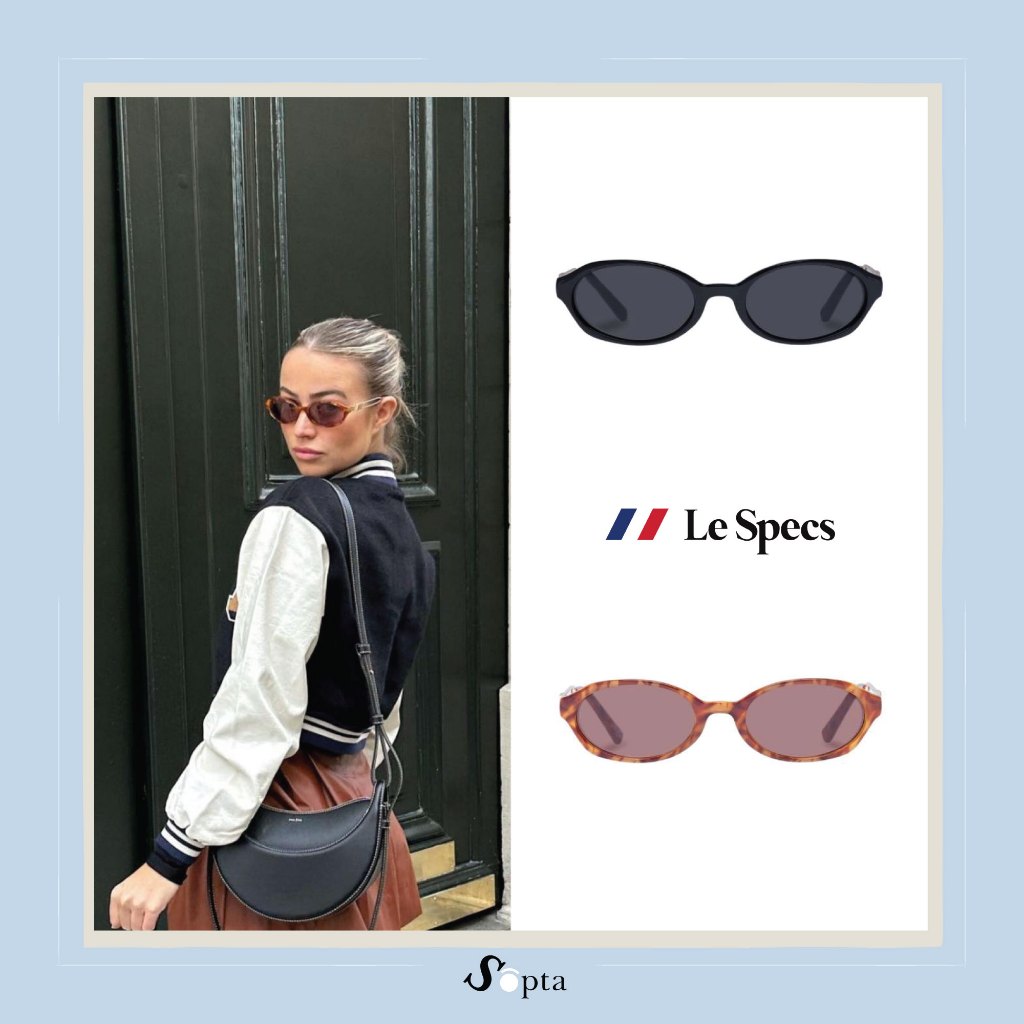 (พร้อมส่ง) Lespecs แว่นกันแดด Le specs LSP2352198 รุ่น Lunita สี BLACK , TOFFEE TORT