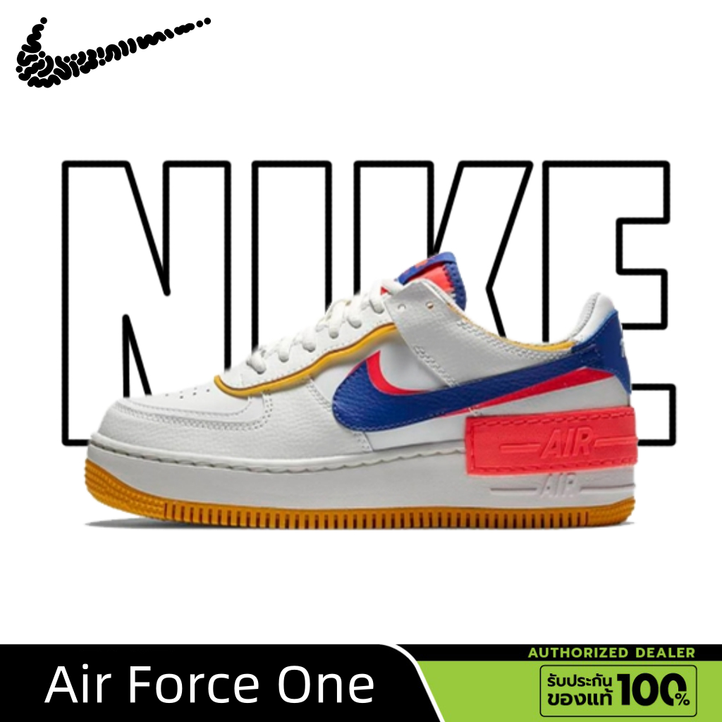 Nike Air Force 1 Low Shadow White Blue Red