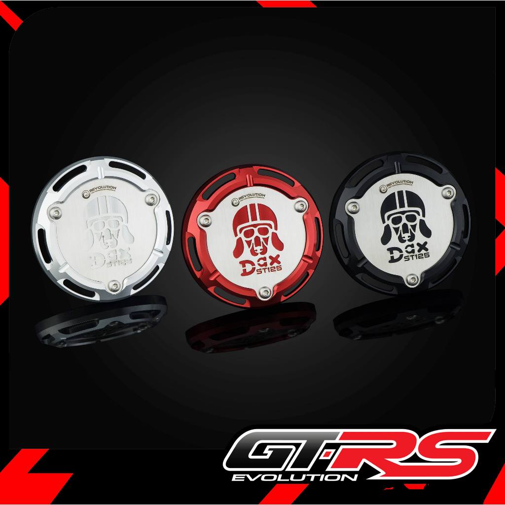 ฝาครอบเครื่องด้าน R (CNC+สแตนเลส) REVOLUTION ST-125DAX