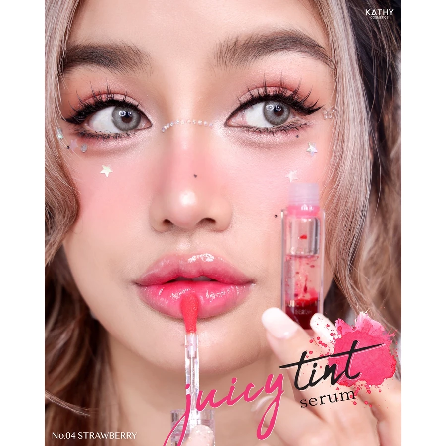 ลิปทินท์กลอส  KATHY AMREZ  JUICY TINT SERUM thumbnail 3