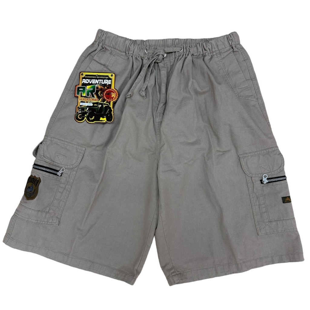 Pantsstation68 กางเกงขาสั้น AR 1064 ไซส์ใหญ่ (3XL) ซุปเปอร์จัมโบ้ เอวยางยืด มีกระเป๋าหลายช่อง ใส่ของได้เยอะ