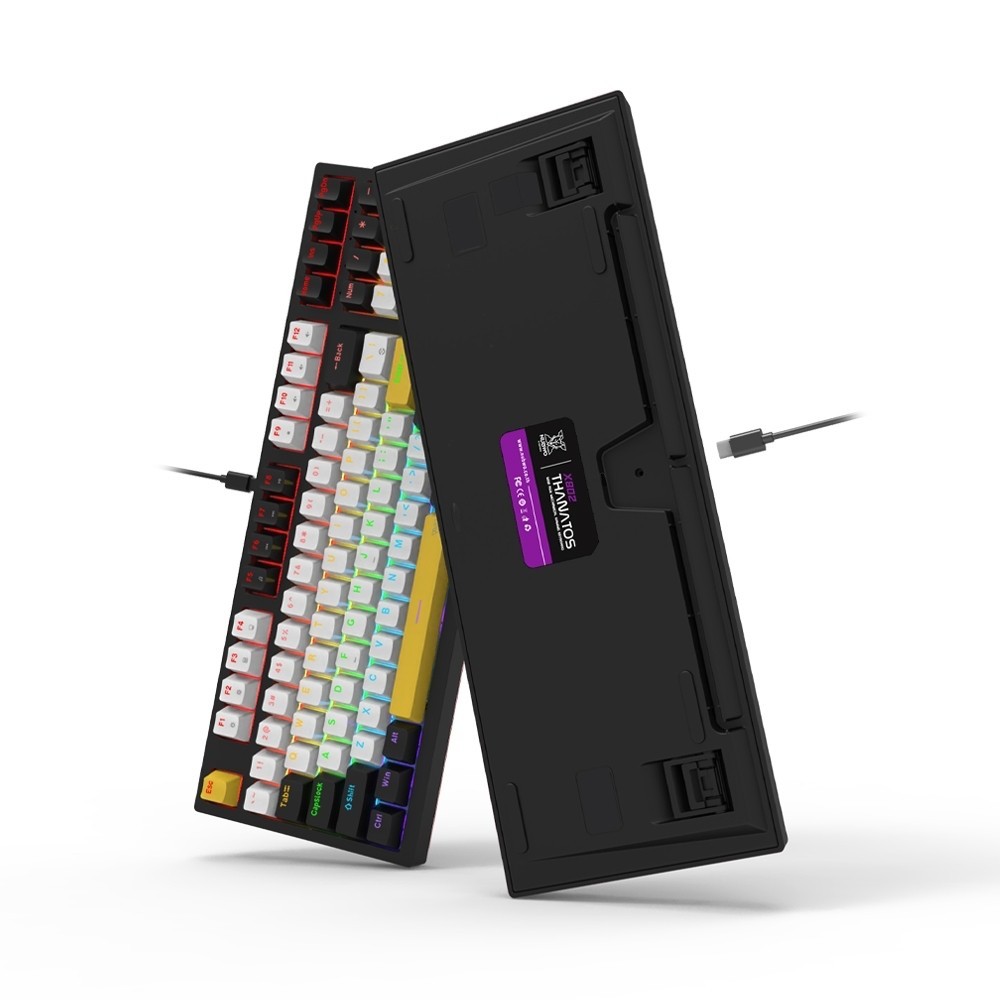 คีย์บอร์ดเกมมิ่ง NUBWO THANATOS X802 Mini RGB Mechanical Keyboard 97 Keys คีย์บอร์ดเมคานิคอล ประกัน 2 ปี รูปที่ 3