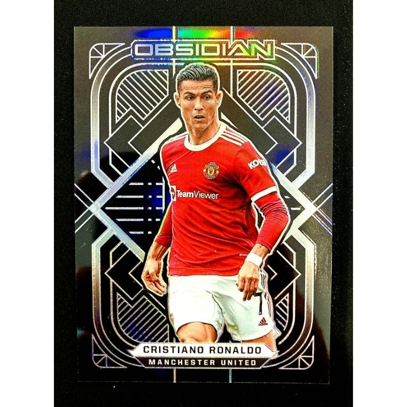 การ์ดนักฟุตบอล โรนัลโด้ CR7 2021-22 Panini Obsidian #13 Cristiano Ronaldo Manchester United รัน 004/