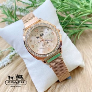 นาฬิกาผูหญิง COACH สายเเม่เหล็ก มาใหม่ มีหลายสี