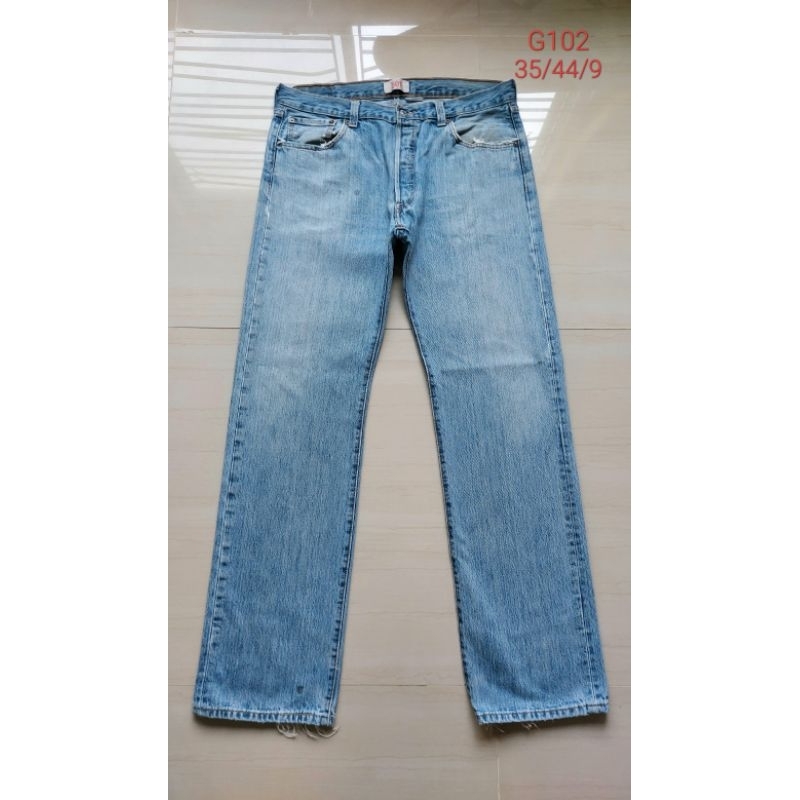 กางเกงยีนส์ลีวายมือสอง 5010193 เอว35/44/9 (G102)