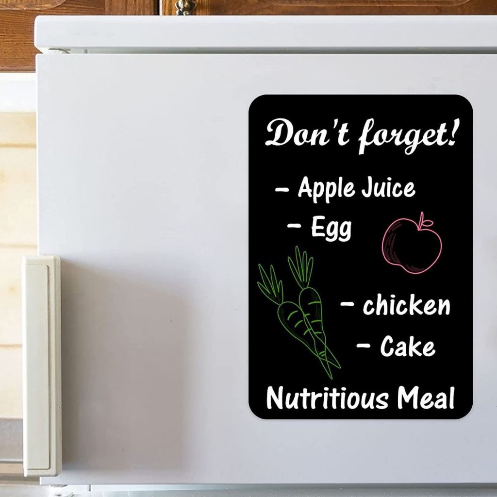 [ถูกที่สุด แพ็คใส่กล่องไม่ยับ ]แผ่นกระดานดำติดตู้เย็น ปฎิทิน จดข้อความ Planner Blackboard รูปที่ 2