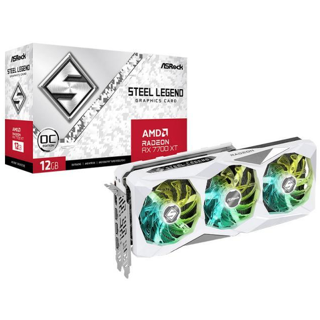 ASROCK RX7700XT STEEL LEGEND OC 12GB GDDR6