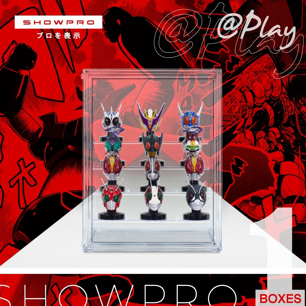 ShowPro@Play กล่องโชว์โมเดล โชว์ฟิกเกอร์ กล่องใสเก็บของ วางซ้อนได้ ฝาแม่เหล็ก