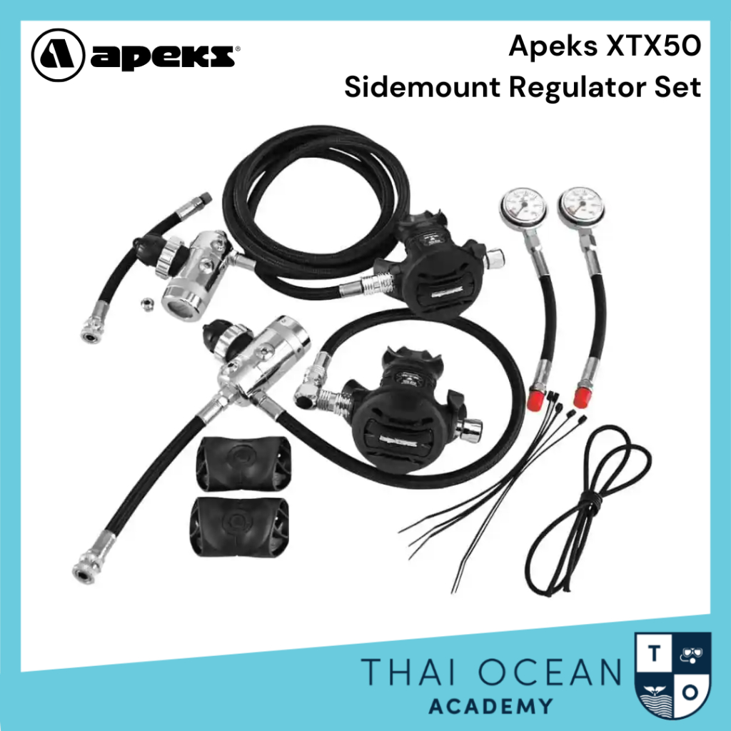 Apeks XTX50 Sidemount Regulator Set