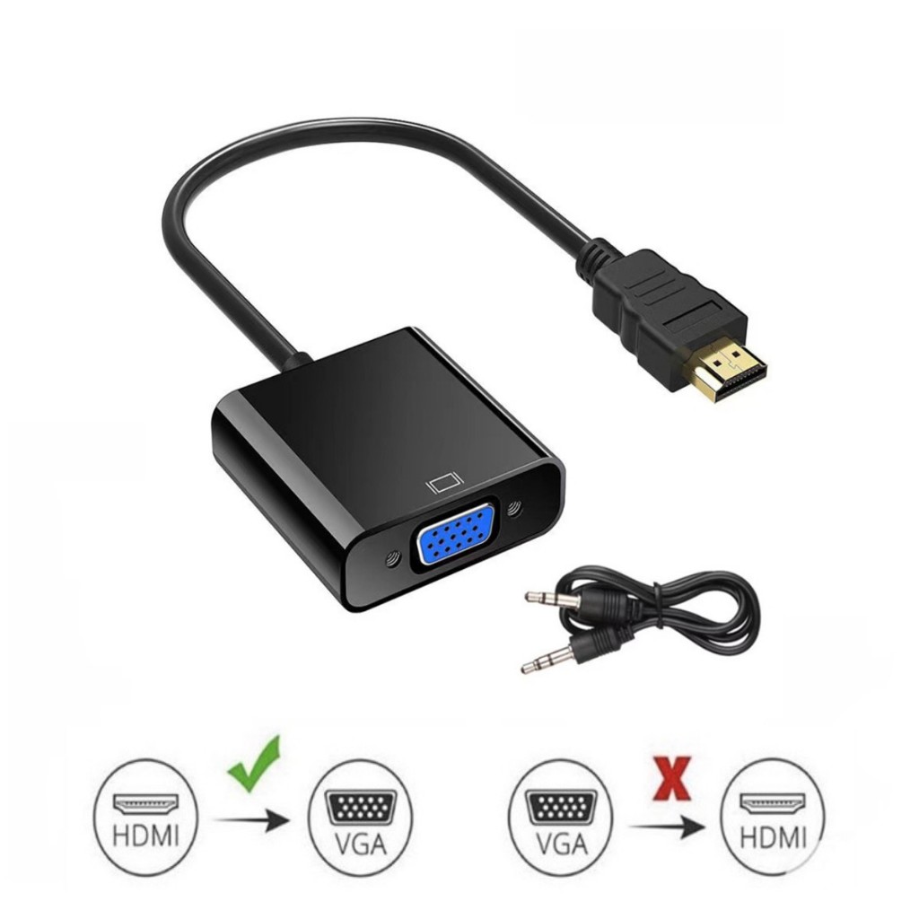 สายแปลง เอชดีเอ็มไอ HD Conversion Cable Adapter HD TO VGA+Audio