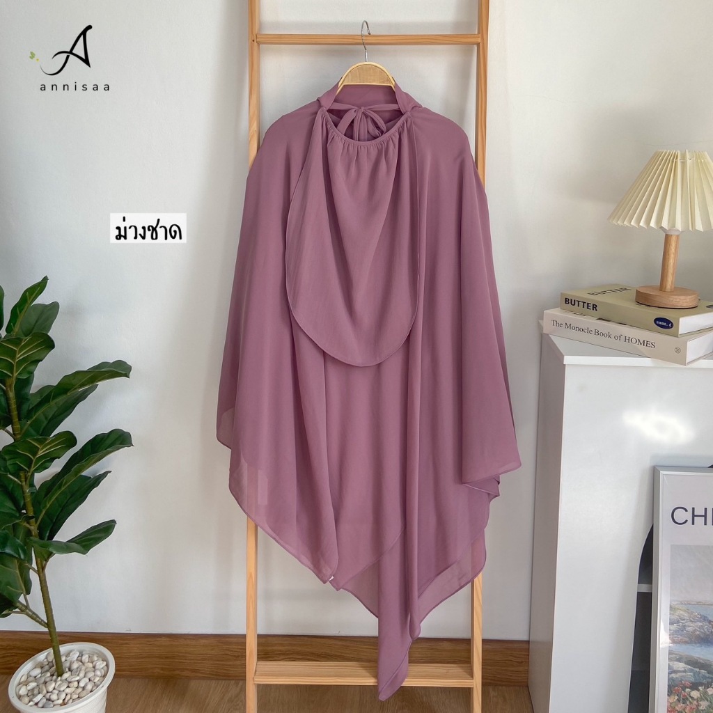 𝑨𝒏𝒏𝒊𝒔𝒂𝒂 > 𝙉𝙀𝙒 นิกอบสามเหลี่ยม (ผ้าพัน) ผ้าชีฟองเนื้อทราย ชิ้นเล็กเย็บทบ 2 ชั้น 𝑺𝒊𝒛𝒆 𝙈 / 𝙇 หลายสี