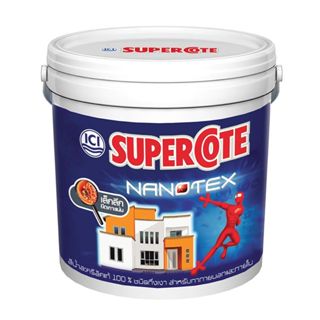 สีน้ำซุปเปอร์โคท นาโนเท็กซ์ สีน้ำทาภายนอก/ใน แบบกึ่งเงา Dulu…