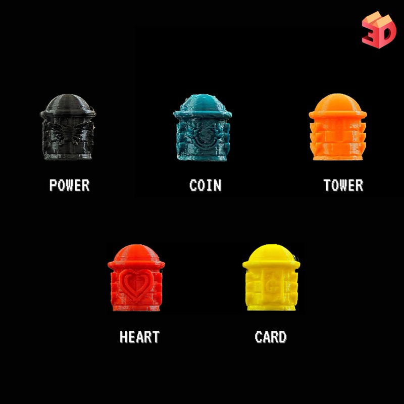 Token หมากเดินเกม หมากสำหรับบอร์ดเกม ตัวเดินเกมกระดาน