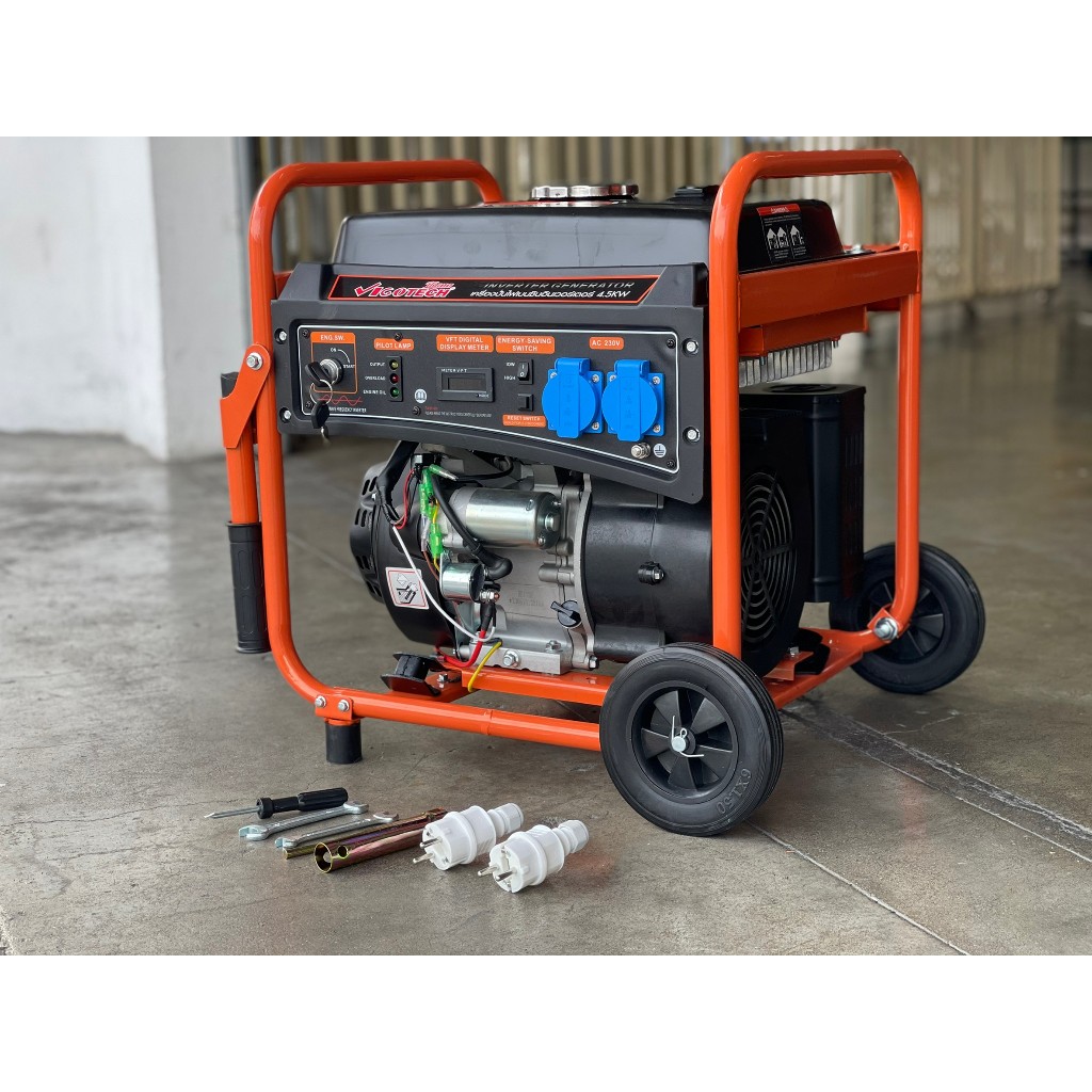 VIGO-I-5000KS เครื่องปั่นไฟ เจ้าแรกในไทย ระบบ อินเวอเตอร์ inverter แท้ โหลด 17A/ 4500KW เต็ม / VIGO